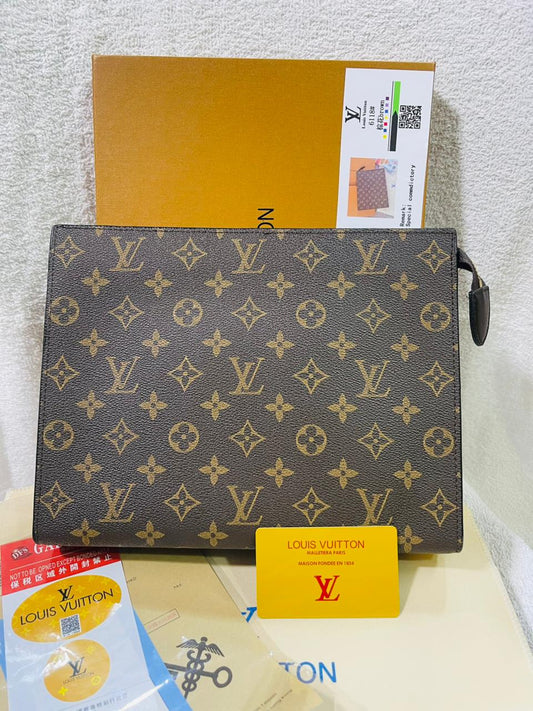 Luxury Monogram Zip Pouch