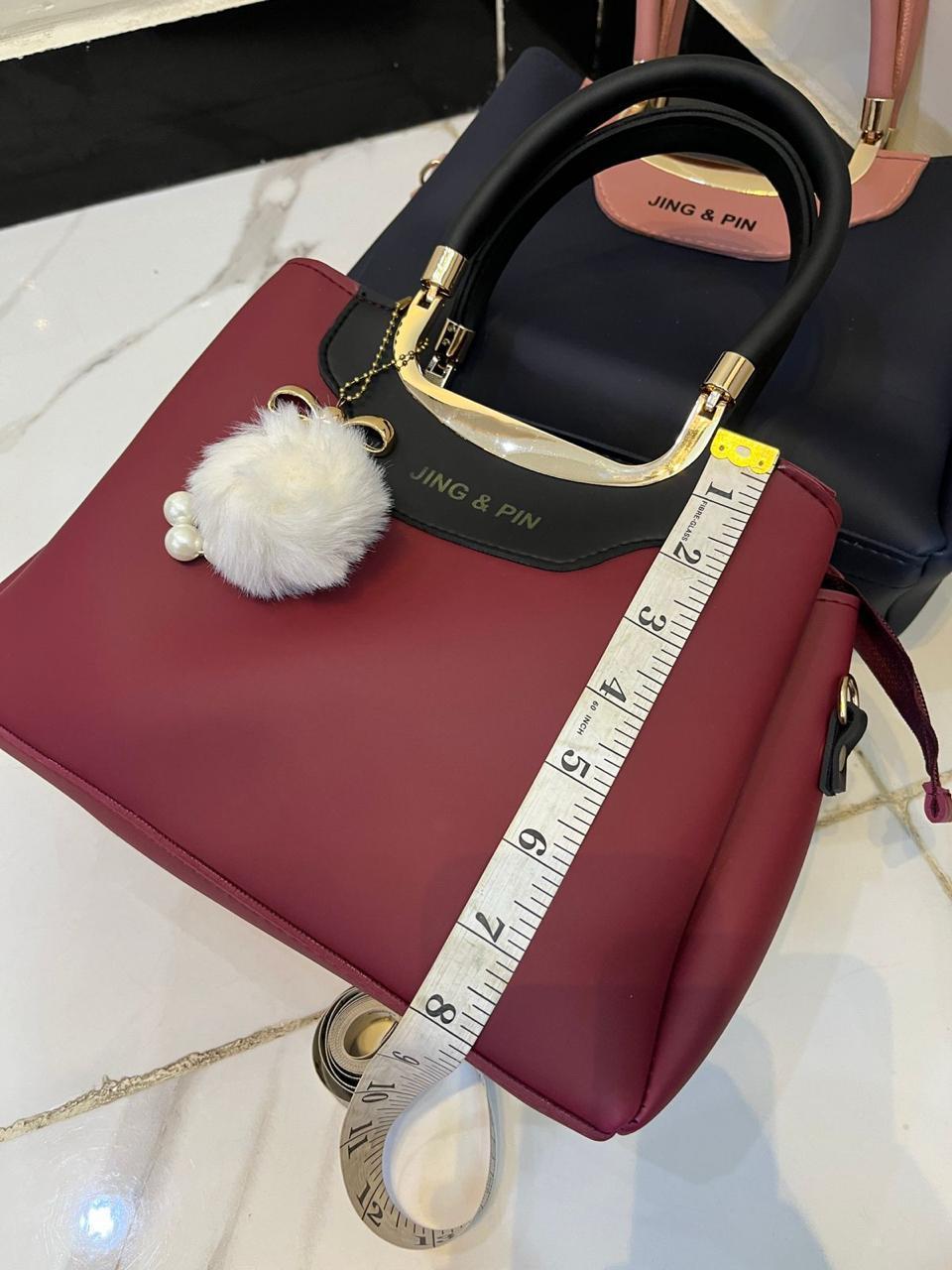 Stylish Girl's Hand Bag Set - 2 Pcs Vibrant Colors