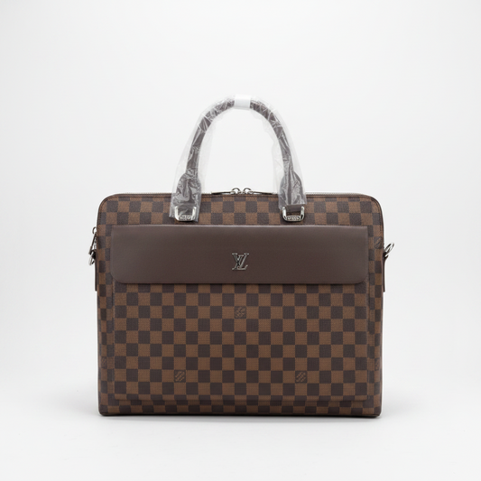 Premium Brown Monogram Laptop & Handbag