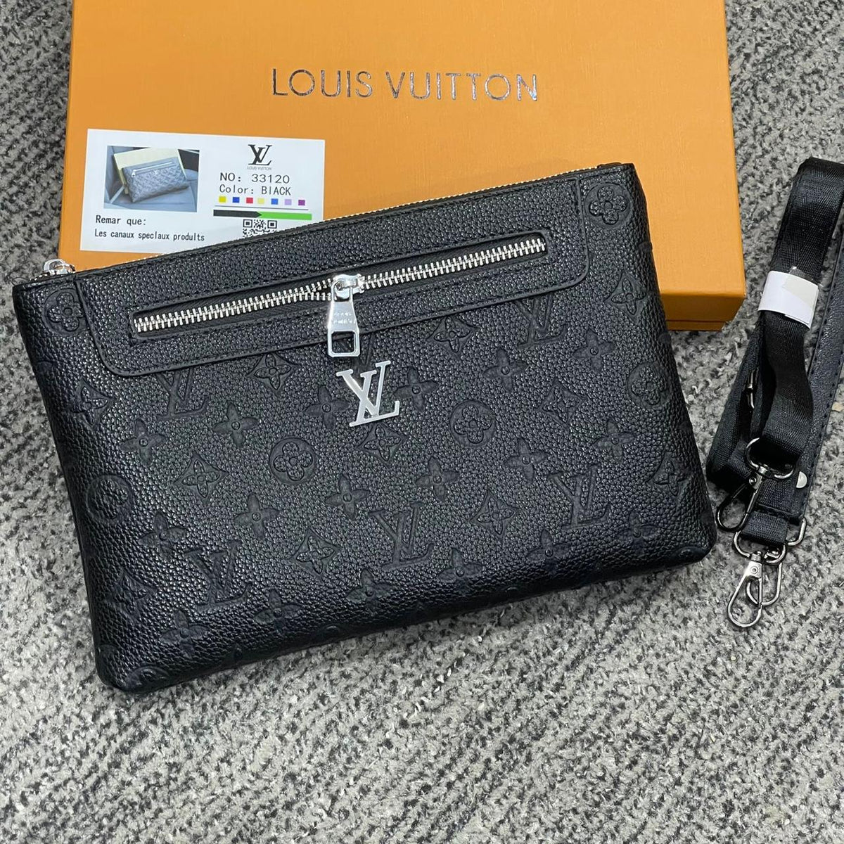 Premium Textured Crossbody Clutch Bag with Adjustable Strap