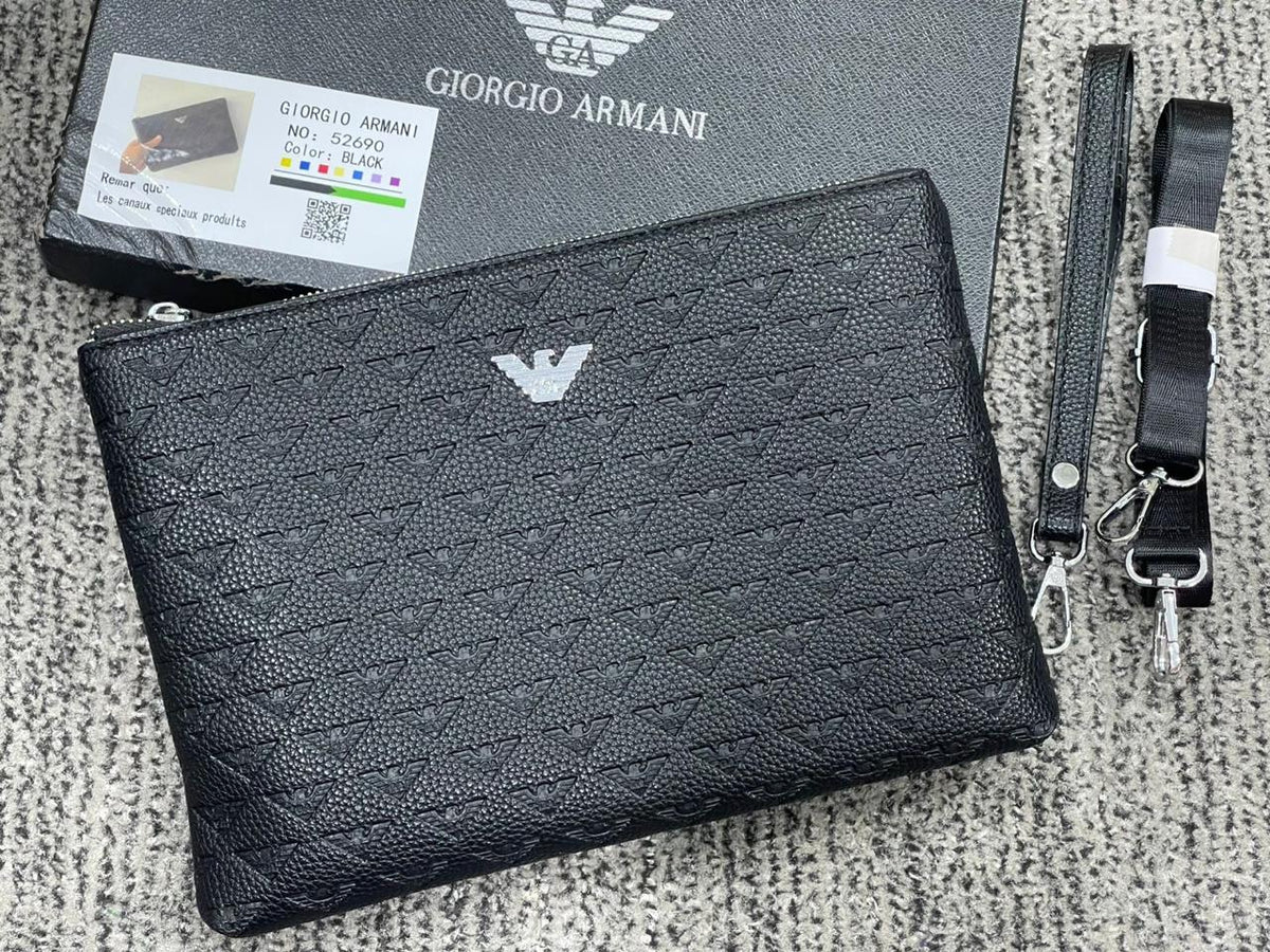 Premium Textured Crossbody Clutch Bag with Adjustable Strap