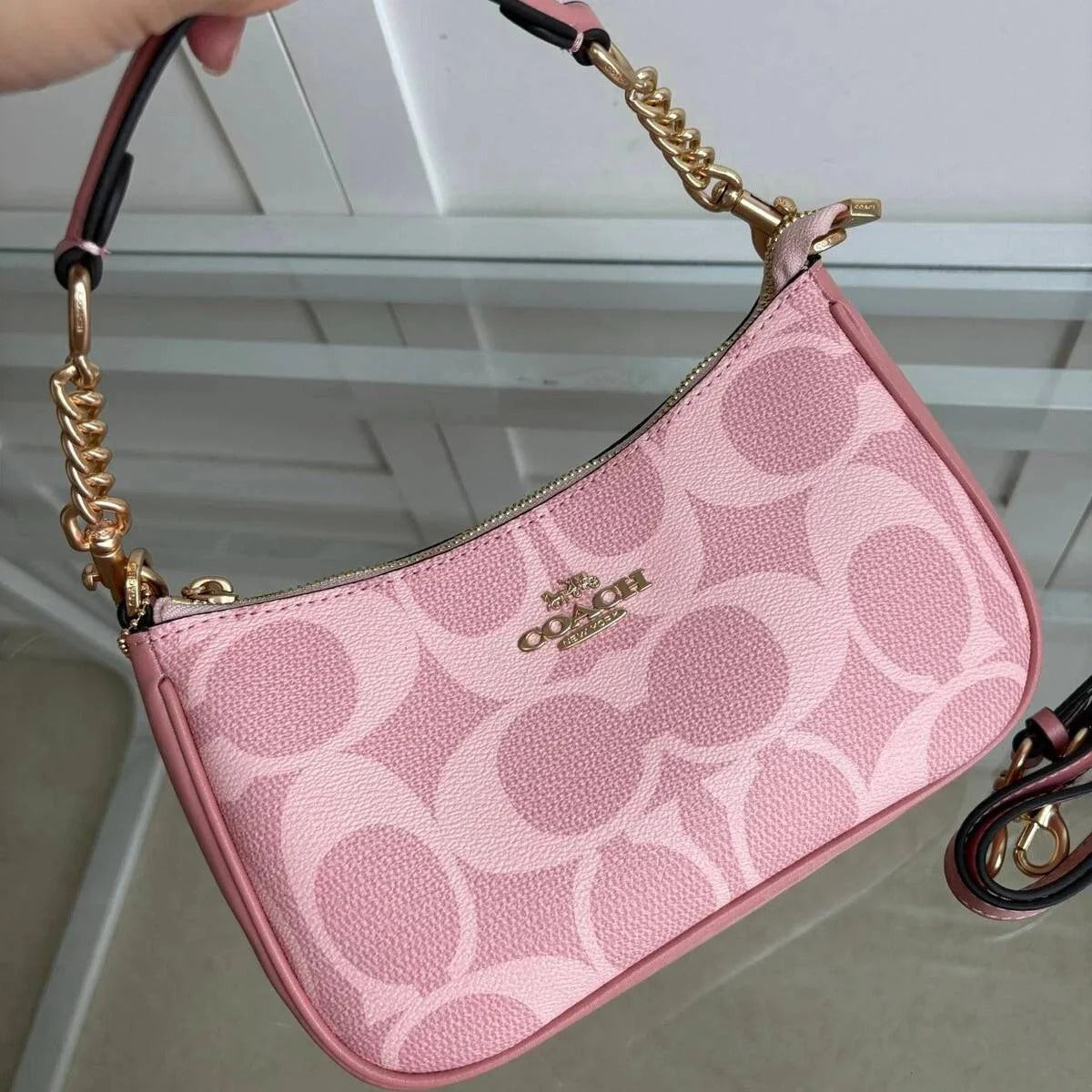 Coach Teri Shoulder Bag (Powder Pink)