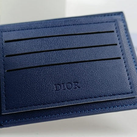 Designer Oblique Jacquard Wallet Blue