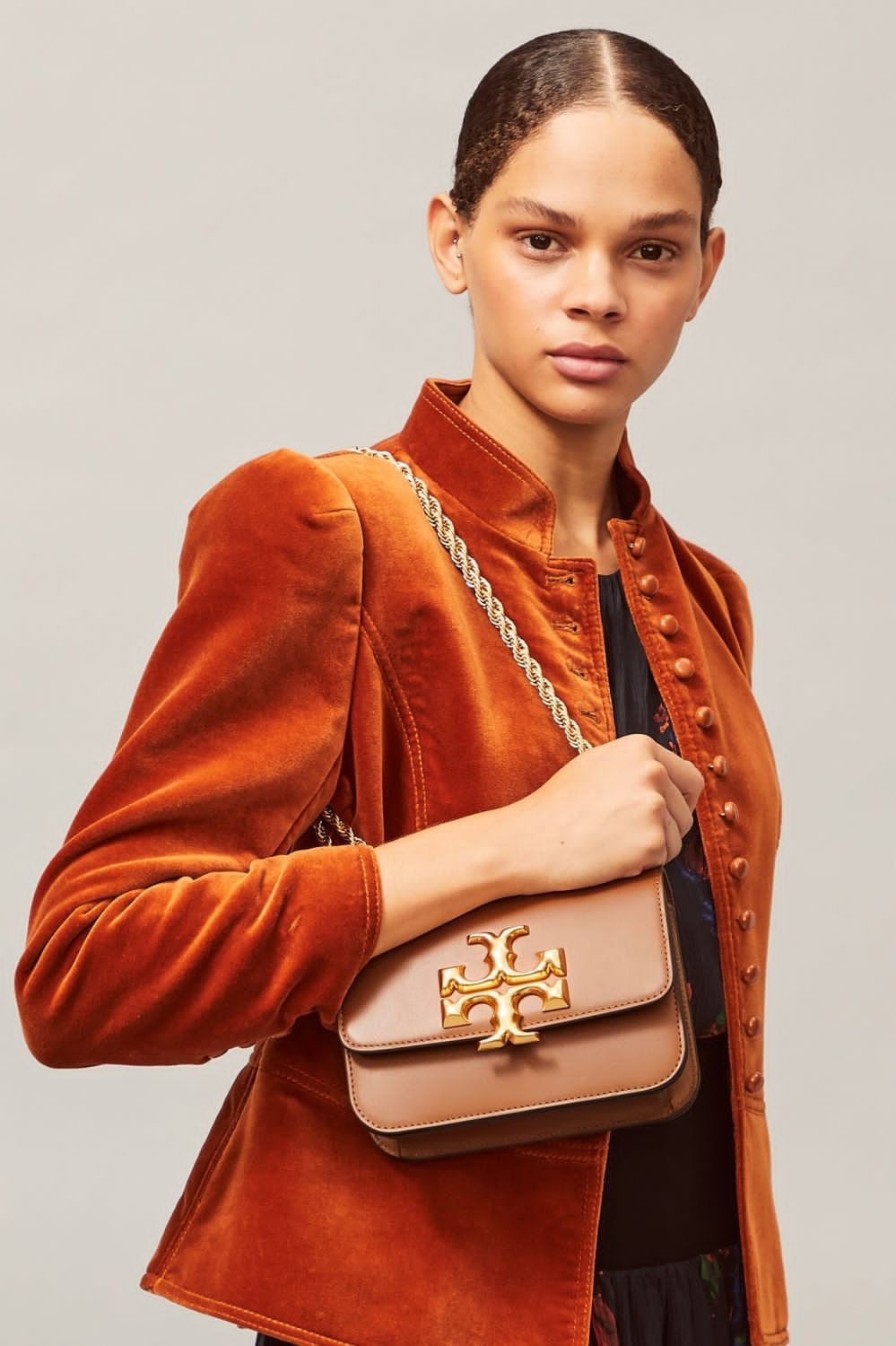 Tory Burch Eleanor Shoulder Bag (Brown)