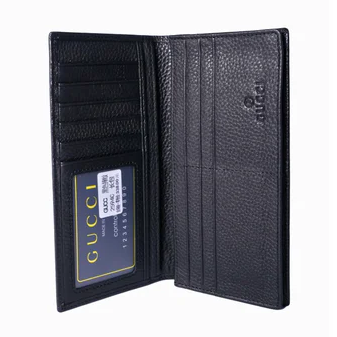 Premium Long Wallet Embossed Black For Men