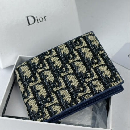 Christian Dior Oblique Jacquard Men Wallet