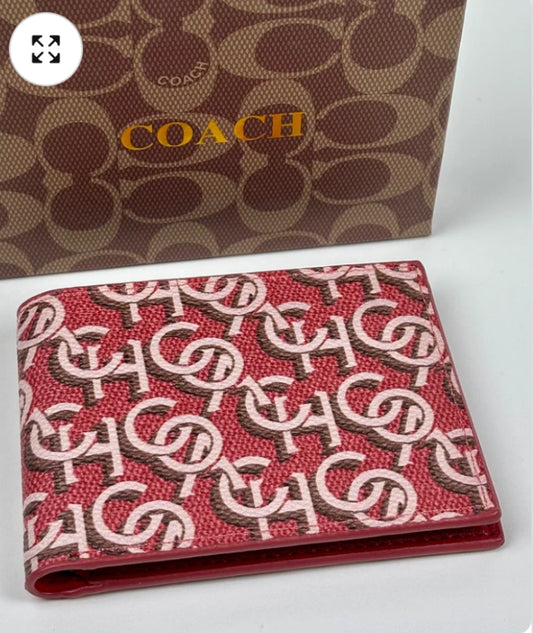 Branded Short Wallet C-Red