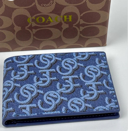Designer Short Wallet C-Blue
