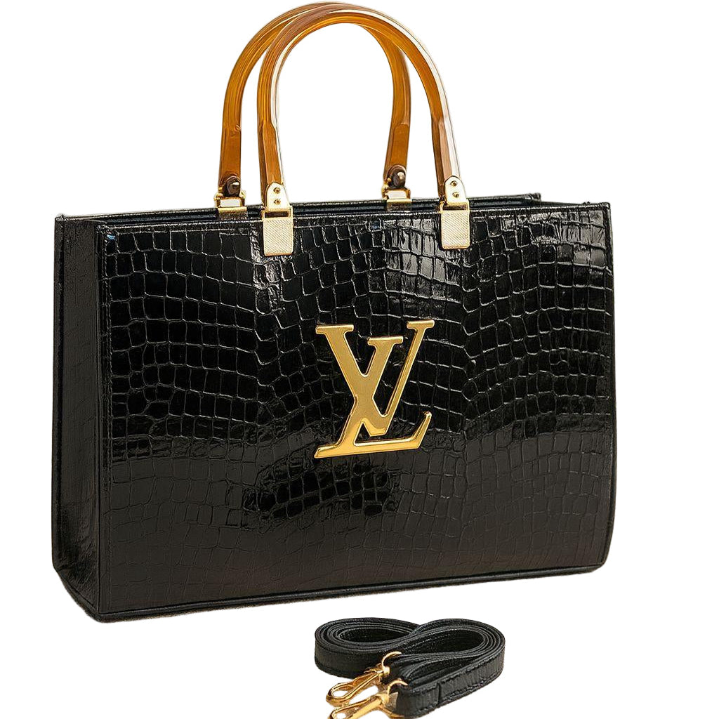 Girl's LV Textured Tote Bag