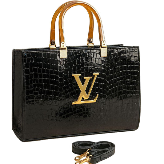 Girl's LV Textured Tote Bag