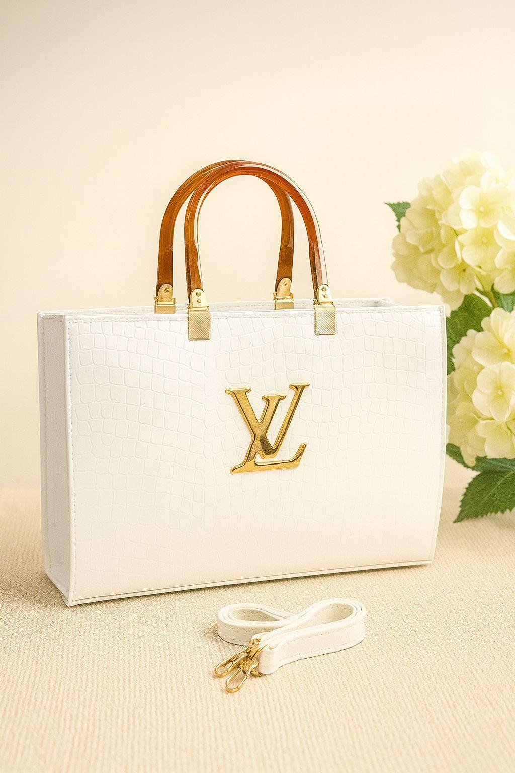 Girl's LV Textured Tote Bag