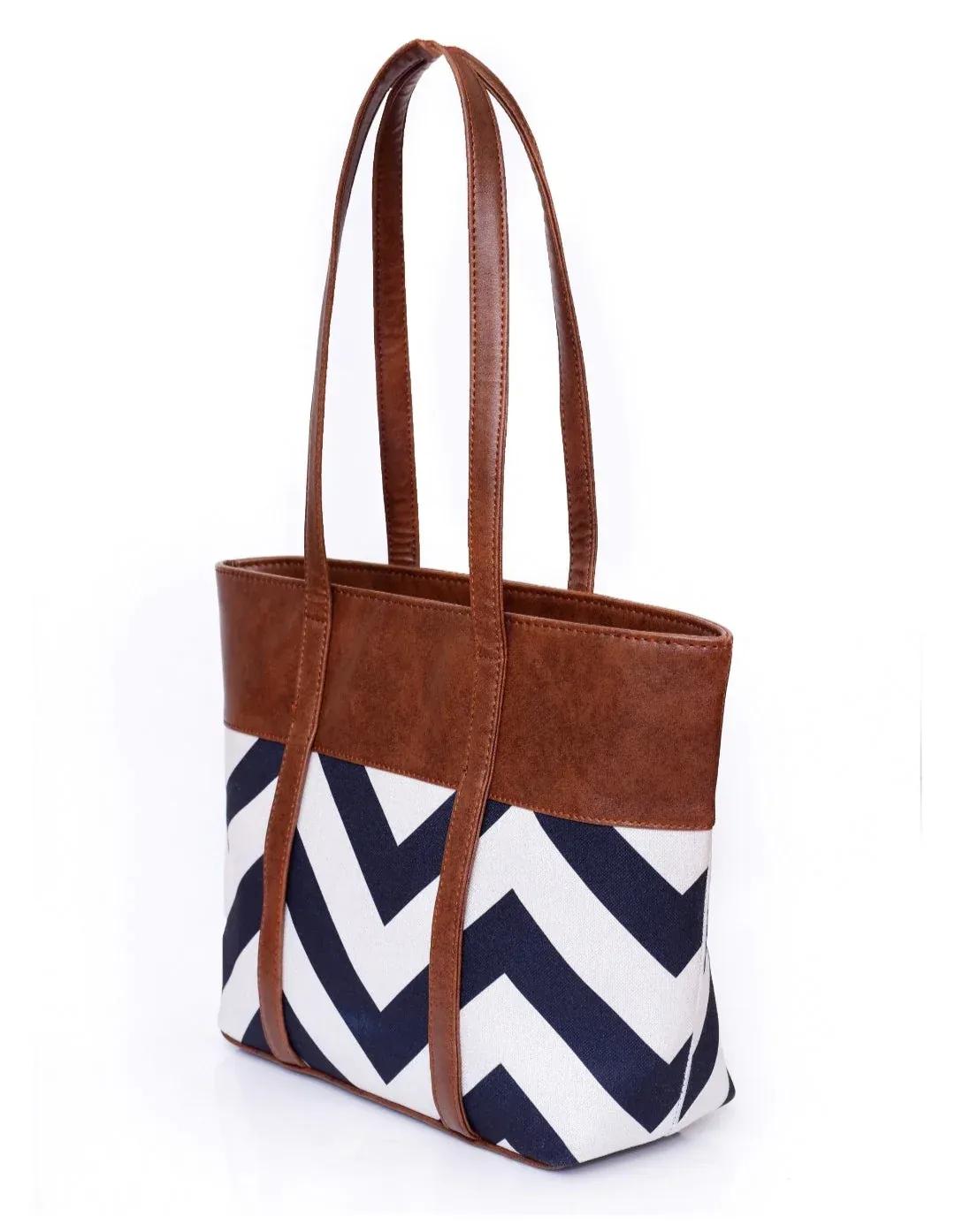 Trendy Textured Tote Bag