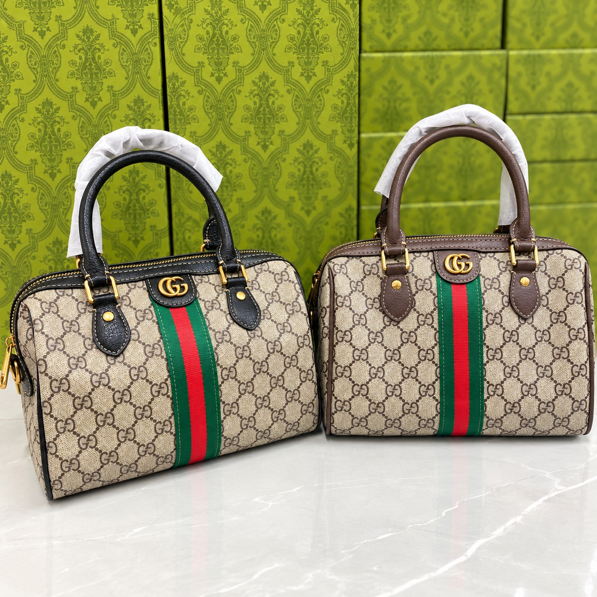 Luxury Monogram Top Handle Handbag