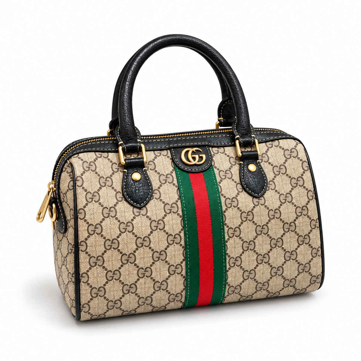 Luxury Monogram Top Handle Handbag