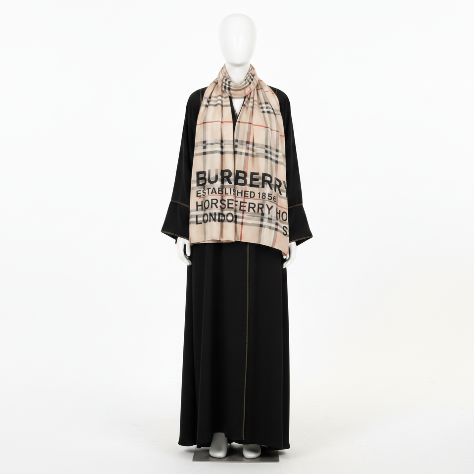 Luxury Monogram Printed Stoles for Women