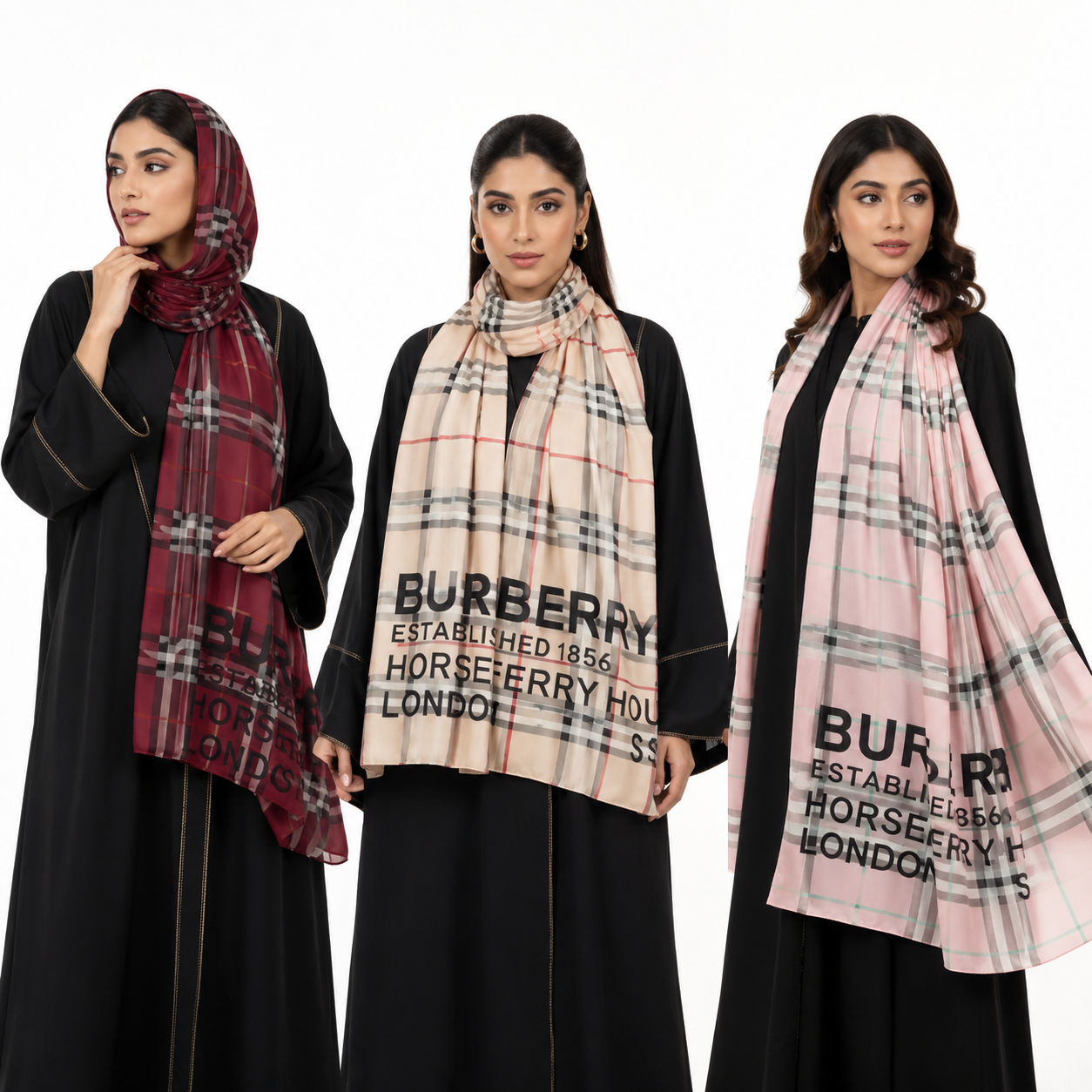 Luxury Monogram Printed Stoles for Women