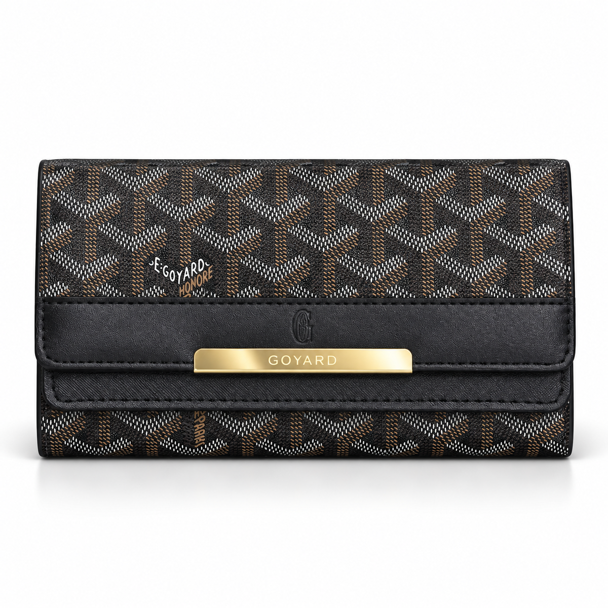 Luxury Patterned Long Wallet Clutch