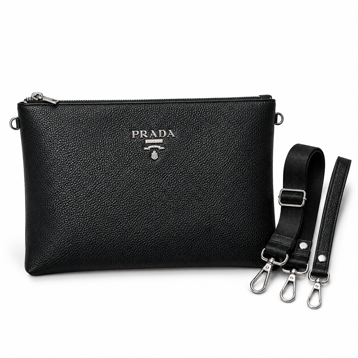Premium Textured Crossbody Clutch Bag with Adjustable Strap