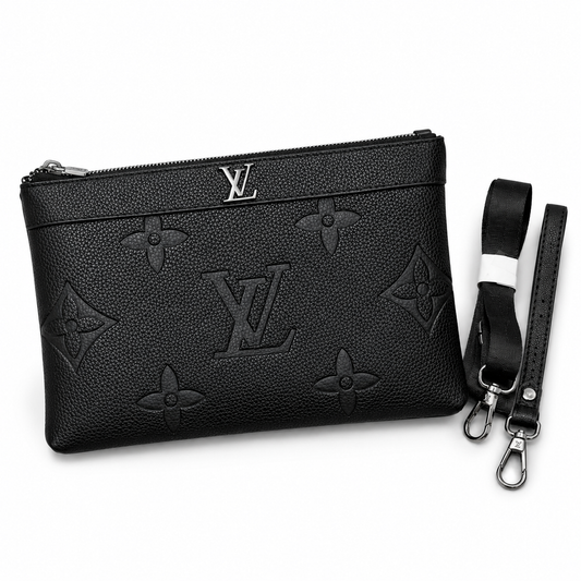 Premium Textured Crossbody Clutch Bag with Adjustable Strap