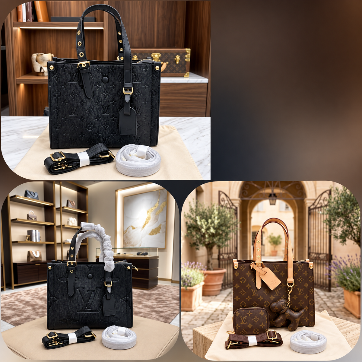 Luxury Inspired Structured Tote Bag for Women