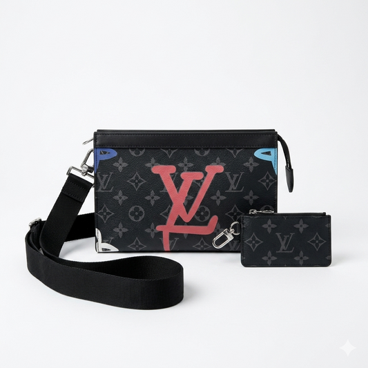 Premium Designer-Inspired Shoulder Bag Black