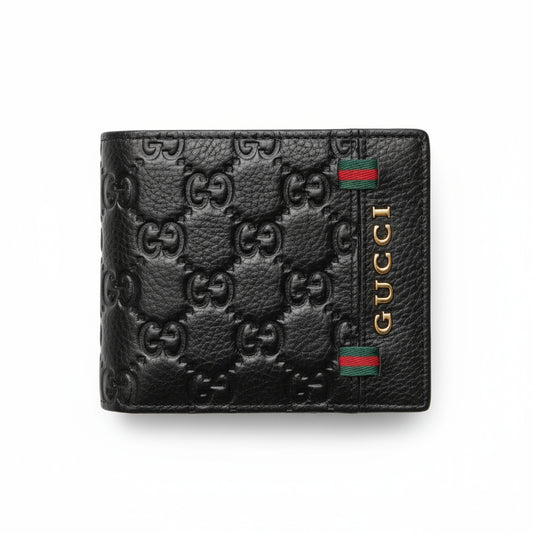 Gucci Small Embossed Logo Genuine Leather Wallet