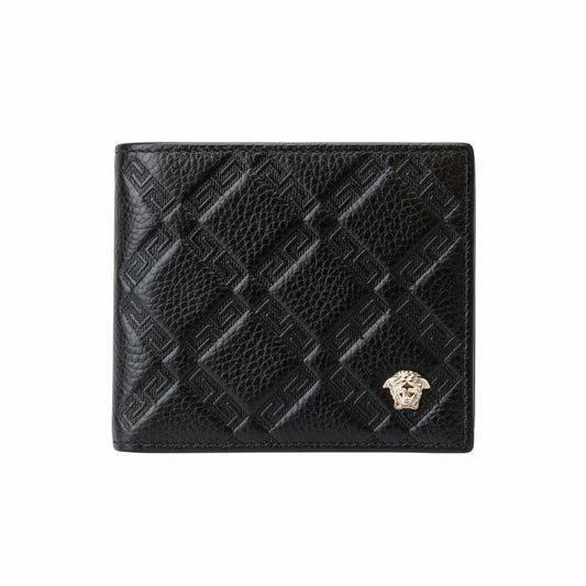 Versace Wallet For Men Leather Black