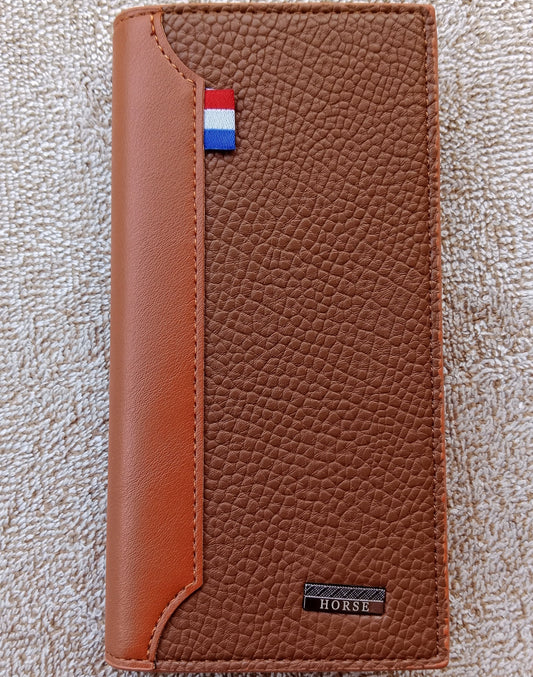 Imperial Horse Long Leather Wallet Brown