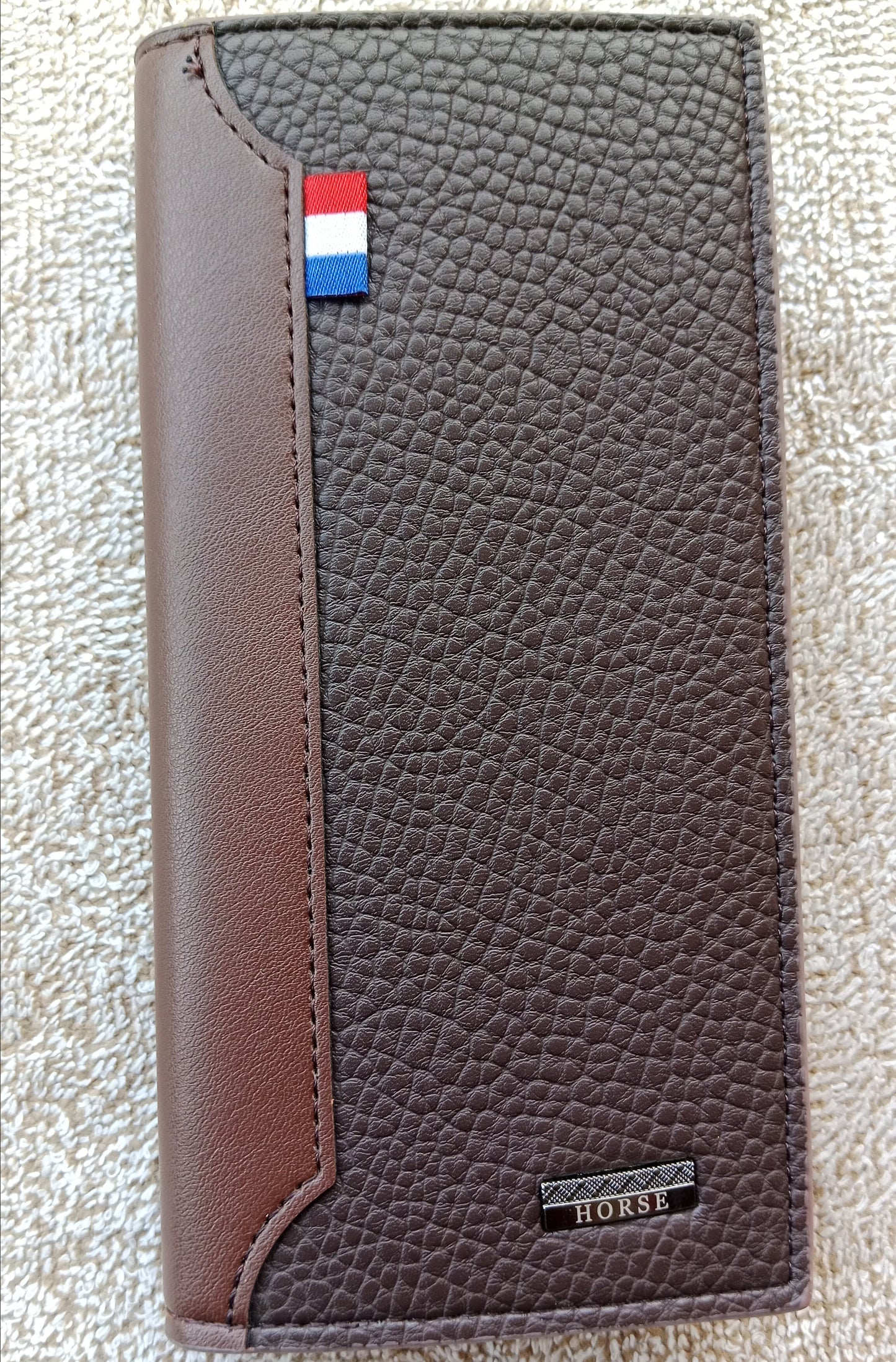 Imperial Horse Coffee Long Leather Wallet