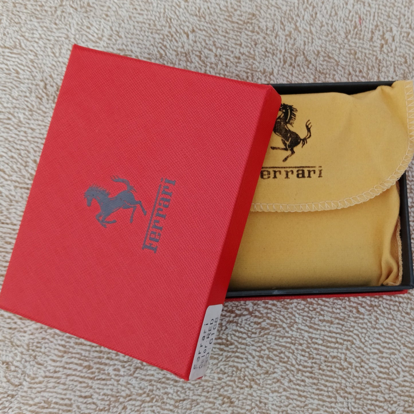 Ferrari Yellow Black Strip Wallet For Men