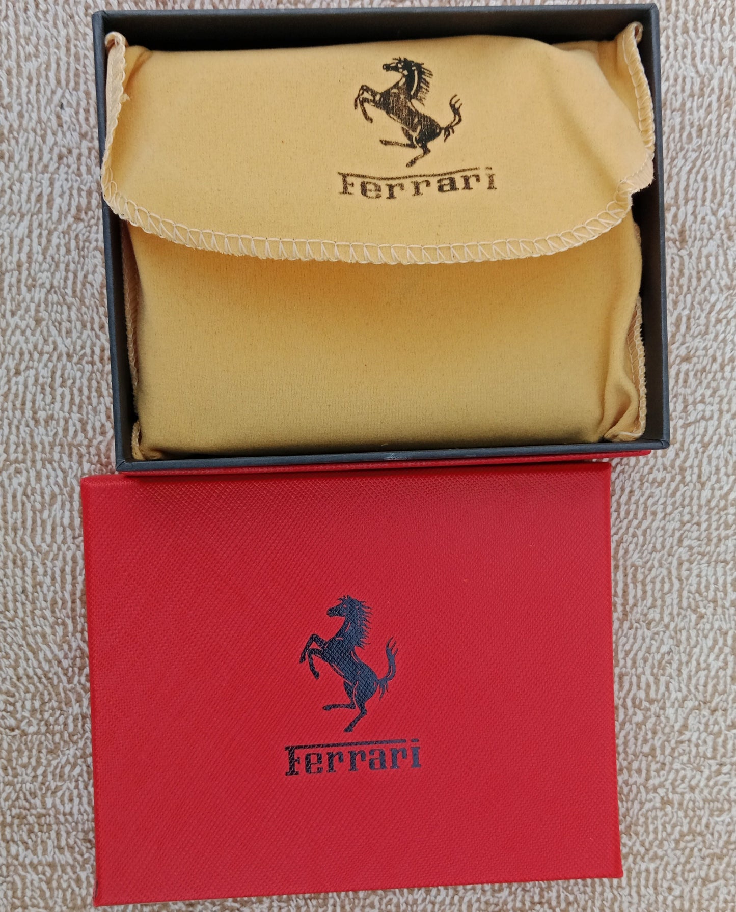 Ferrari Yellow Black Strip Wallet For Men