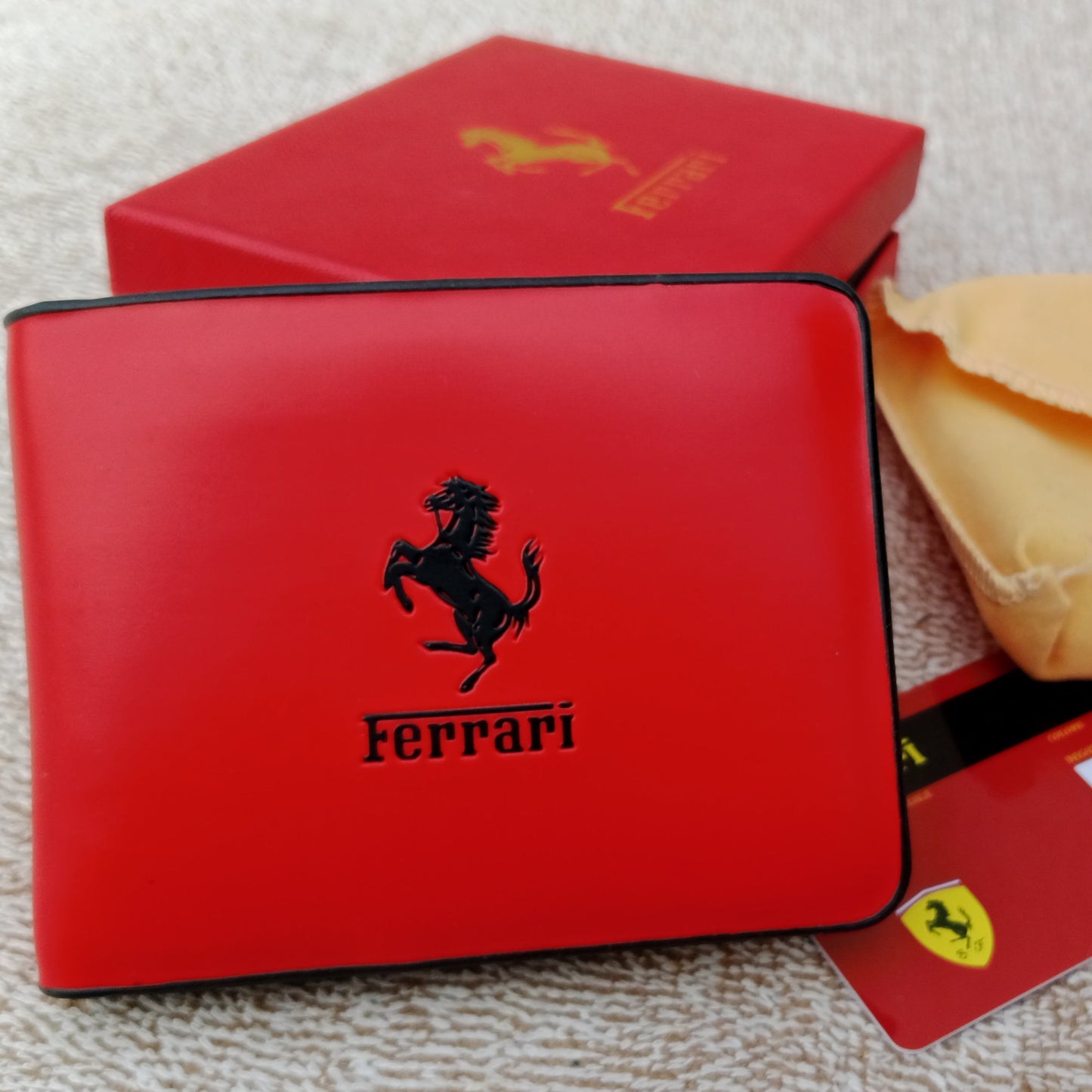 Ferrari Red Wallet For Men