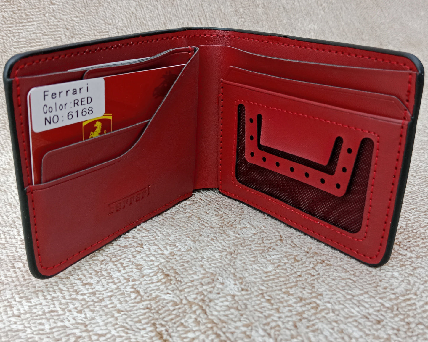 Ferrari Red Wallet For Men