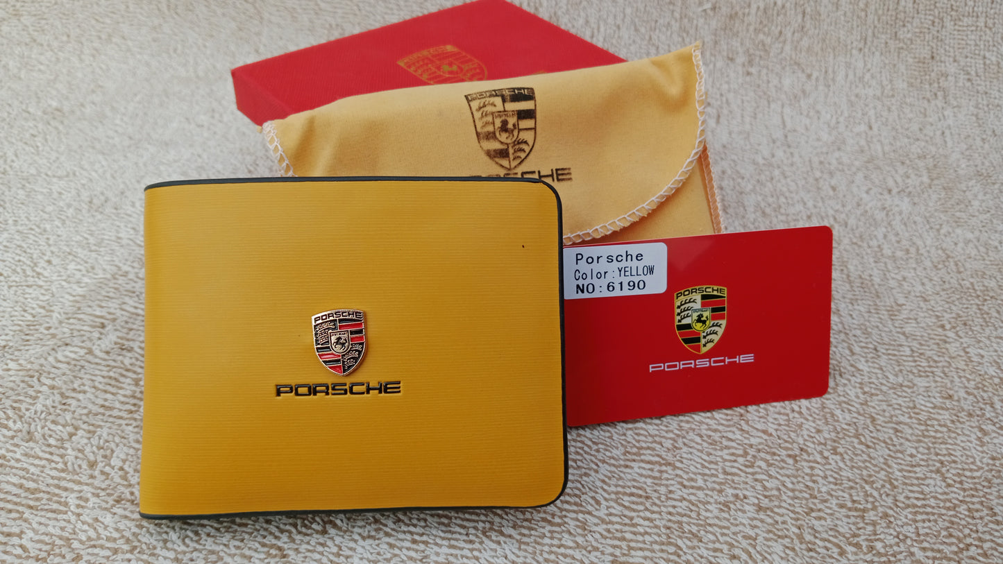 Porsche Yellow Wallet for Men