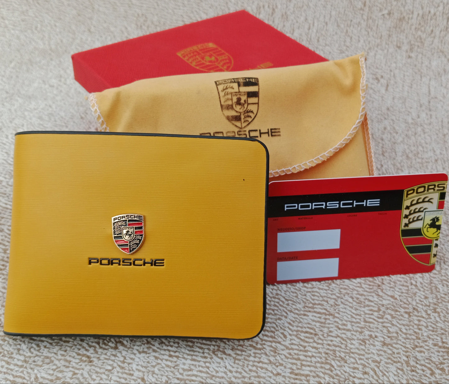 Porsche Yellow Wallet for Men