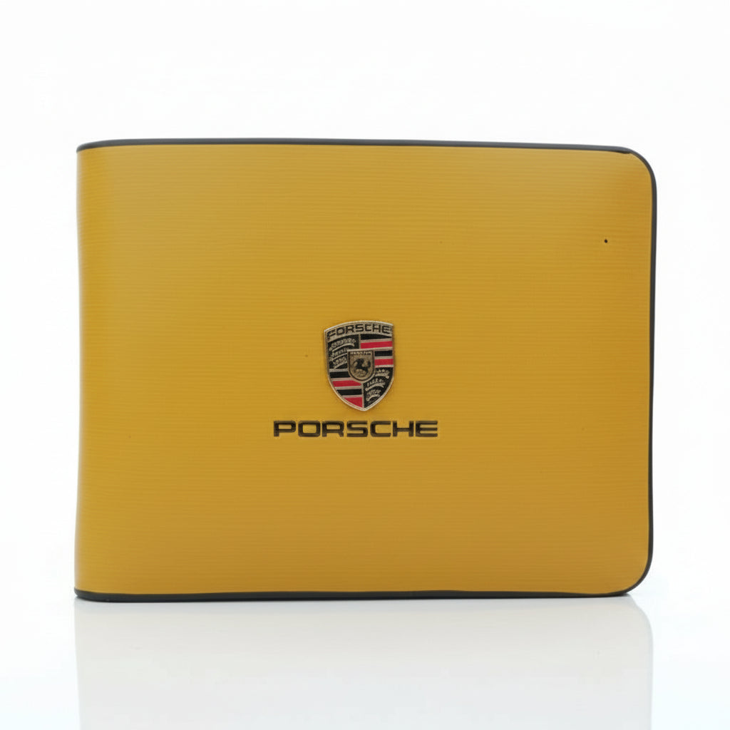 Porsche Yellow Wallet for Men