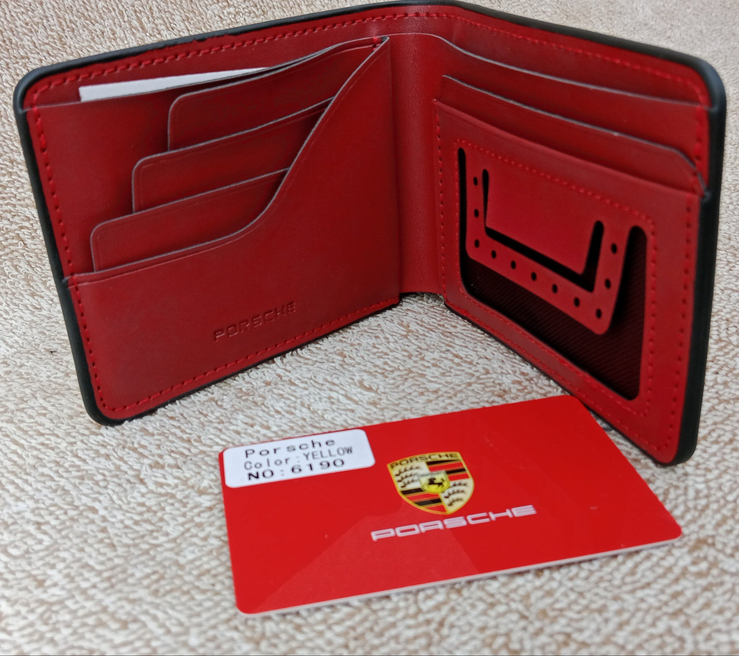 Porsche Yellow Wallet for Men
