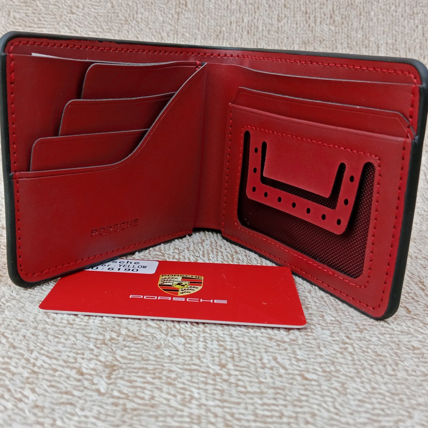 Porsche Yellow Wallet for Men