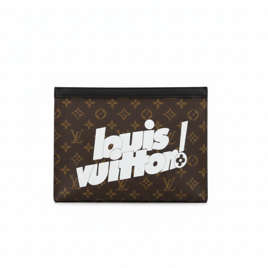 Luxury Monogram Zip Pouch
