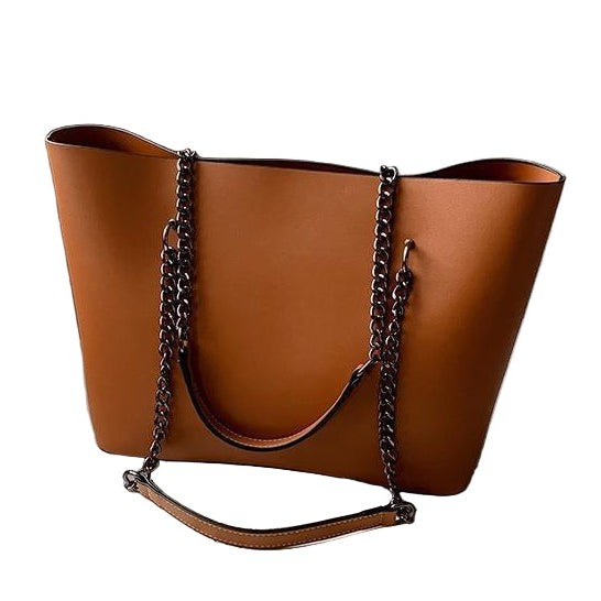 Chic PU Leather Women's Tote Bag - 1 Pc