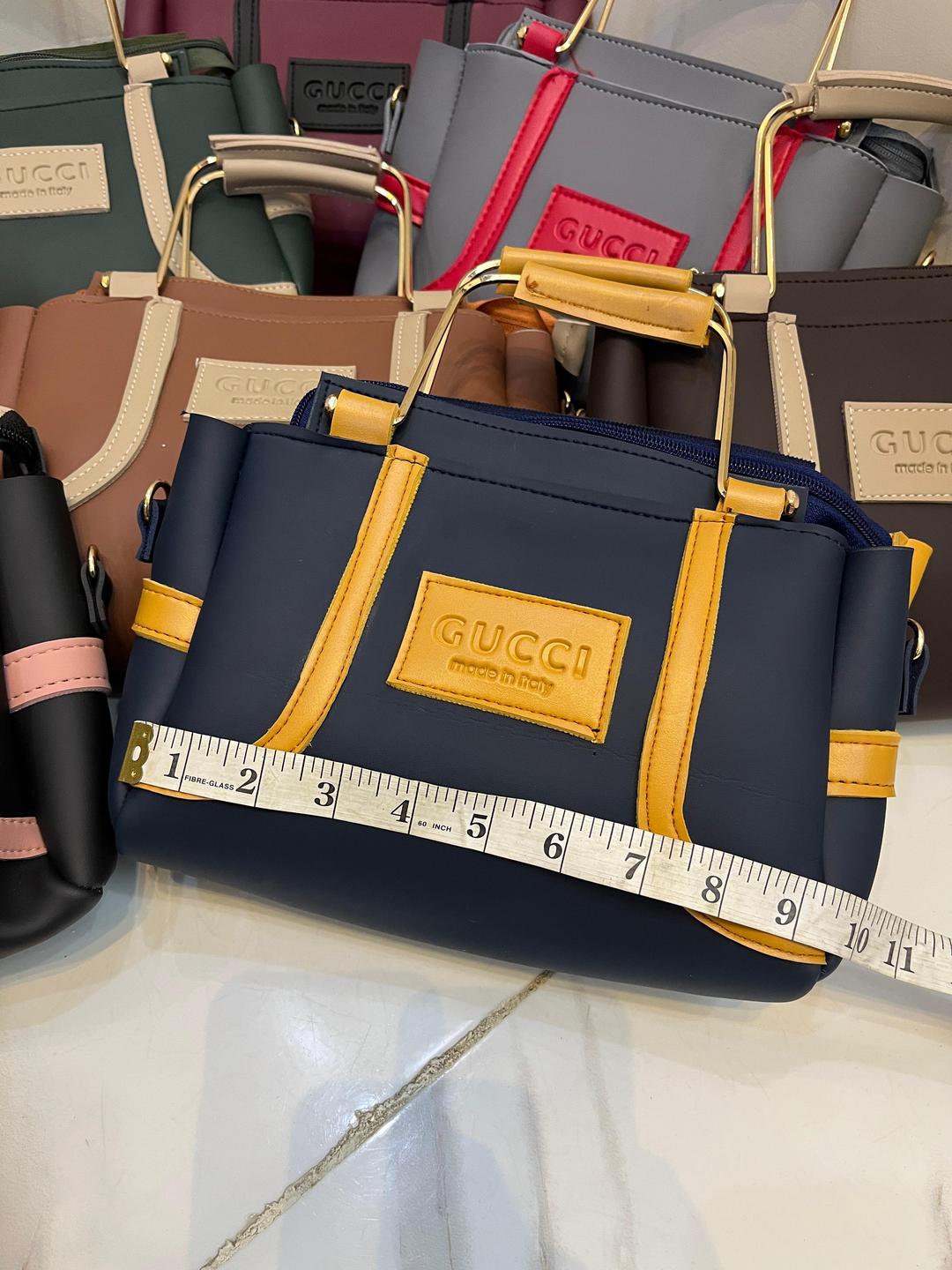 Trendy GUCCI Girl's Hand Bag Set - 2 Pcs