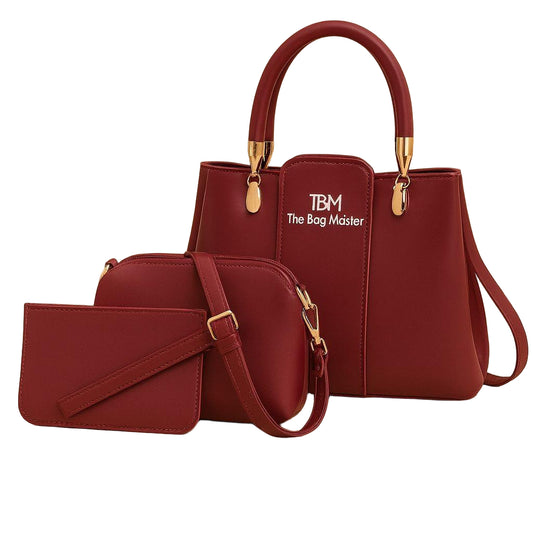 3 Pcs Girl's Hand Bag Set - Stylish & Versatile