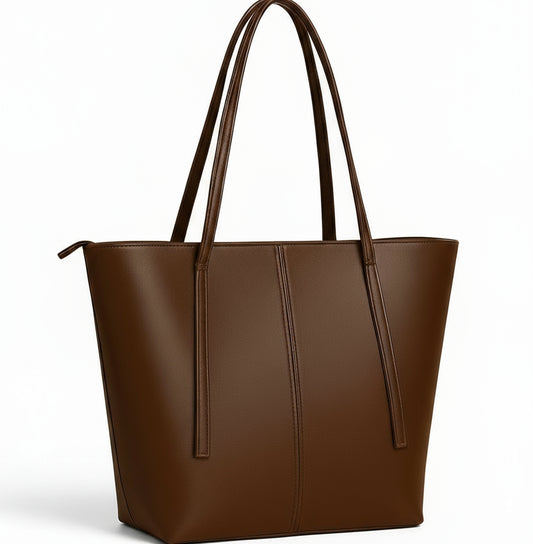 Girl' PU leather Plain Tote Bag