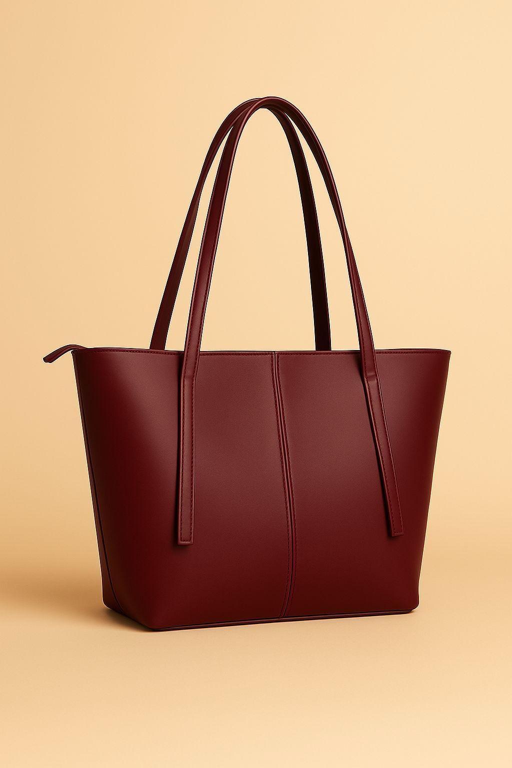 Girl' PU leather Plain Tote Bag