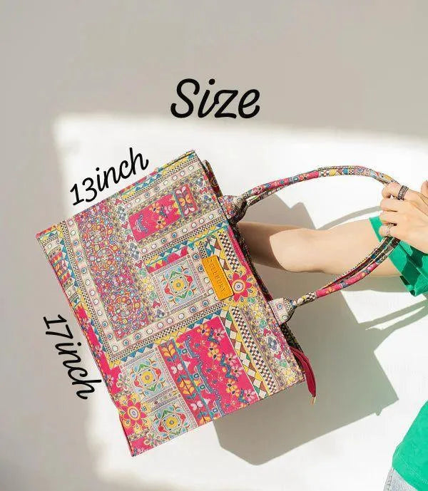 Girl's Canvas Printed Tote Bag