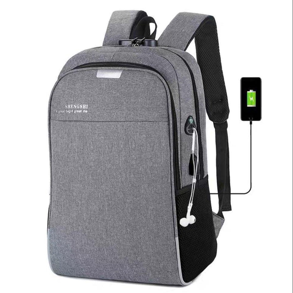 Unisex Nylon Printed Laptop Backpack