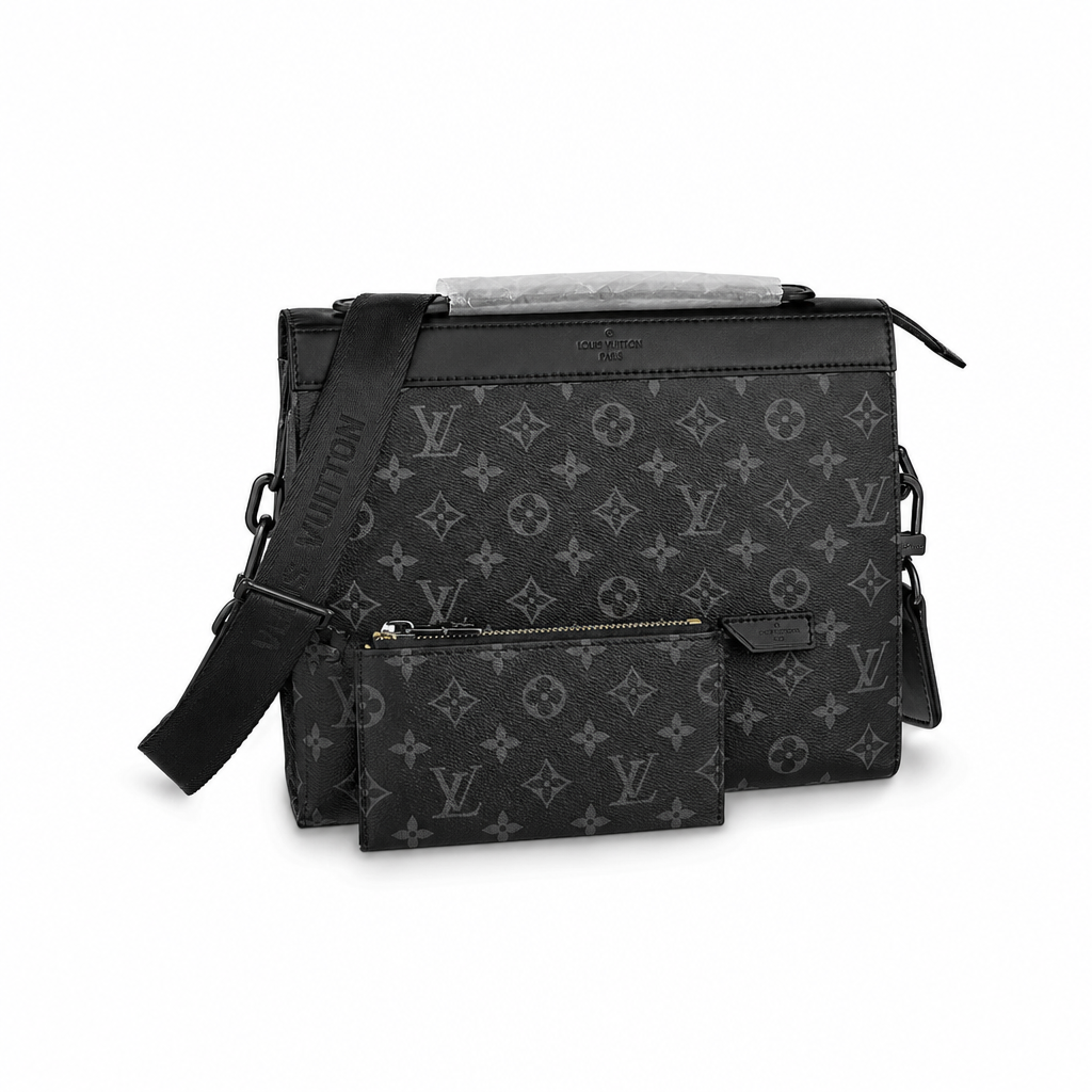 Designer Messenger Bag with Shoulder Strap & Pouch