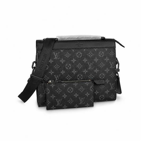 Designer Messenger Bag with Shoulder Strap & Pouch