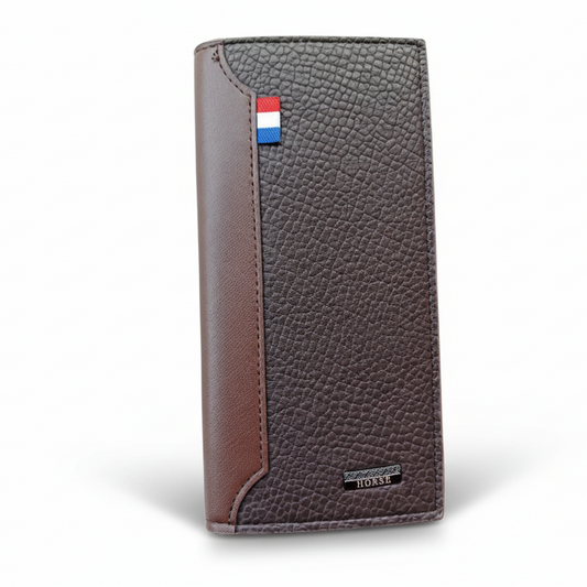 Imperial Horse Coffee Long Leather Wallet