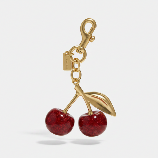 Cherry Charm Keychain For Bag